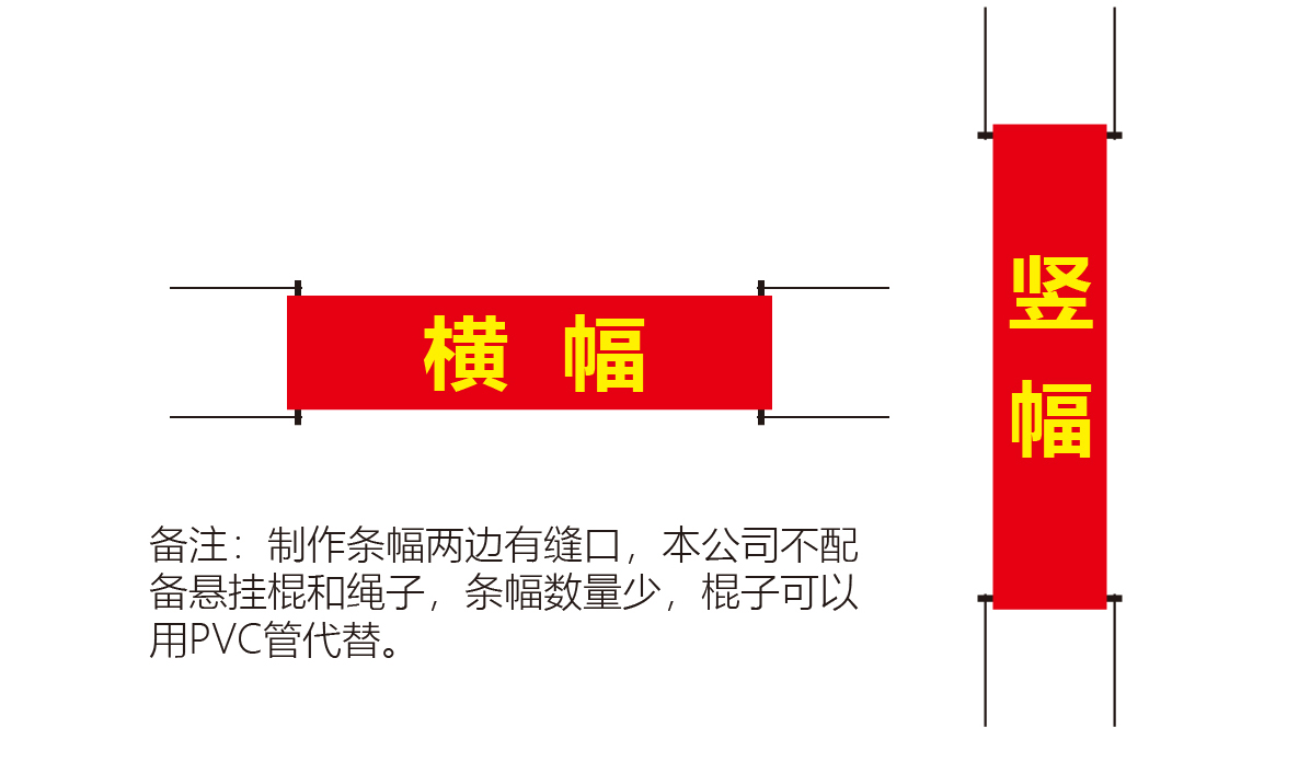 横竖条幅制作