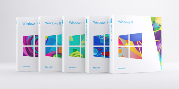 Windows 8 零售版包装盒设计